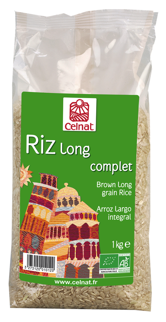Riz long complet BIO 12 x 1kg