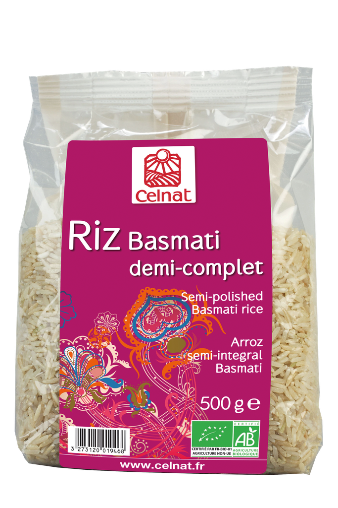 Riz basmati demi-complet BIO 6 x 500 gr