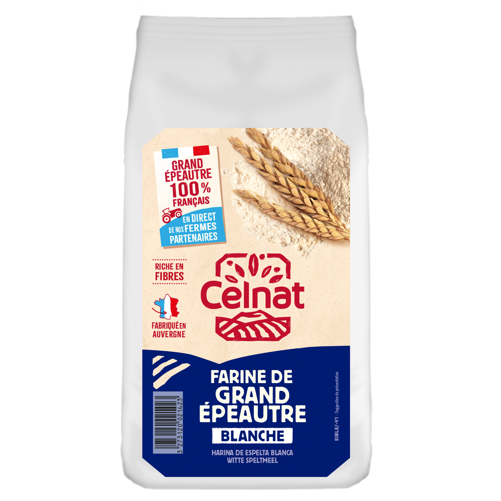 Farine blanche de grand épeautre BIO 1 kg — Carton de 6 pces