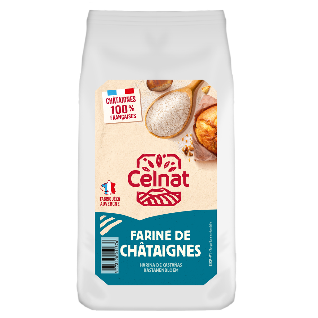Farine de châtaignes BIO 500 gr — Carton de 6 pces