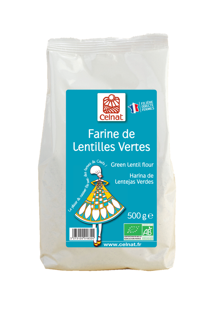 Farine de lentilles vertes BIO 6 x 500 gr