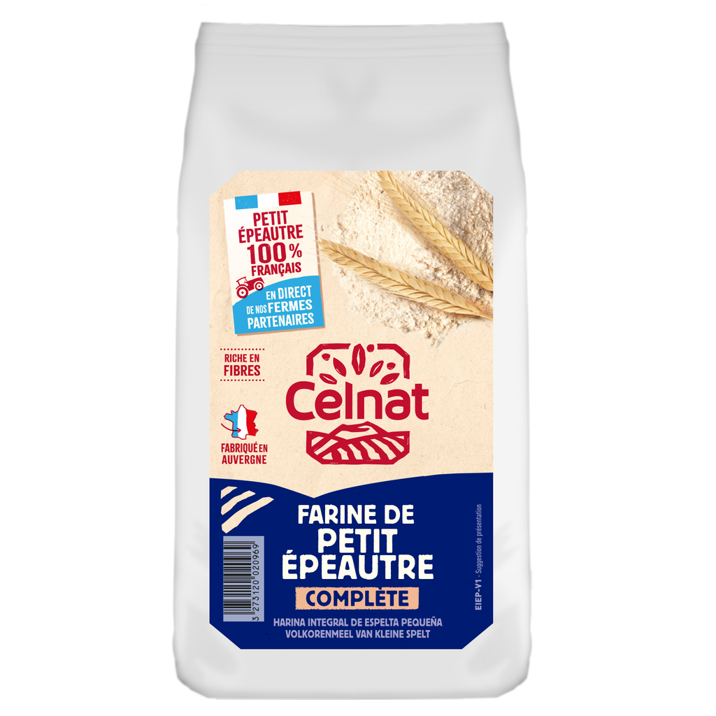 Farine complète petit épeautre BIO 500 gr — Carton de 6 pces