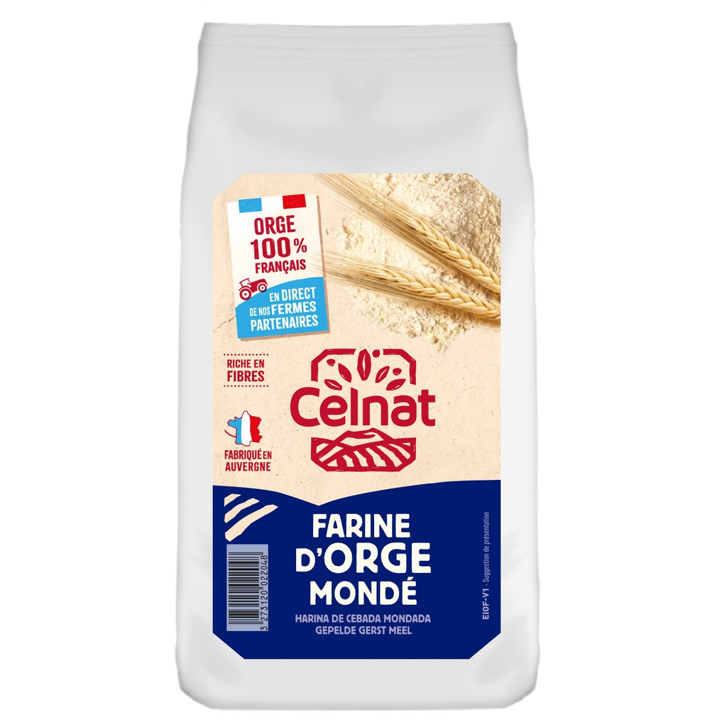 Farine d'orge mondé BIO 500gr — Carton de 6 pces