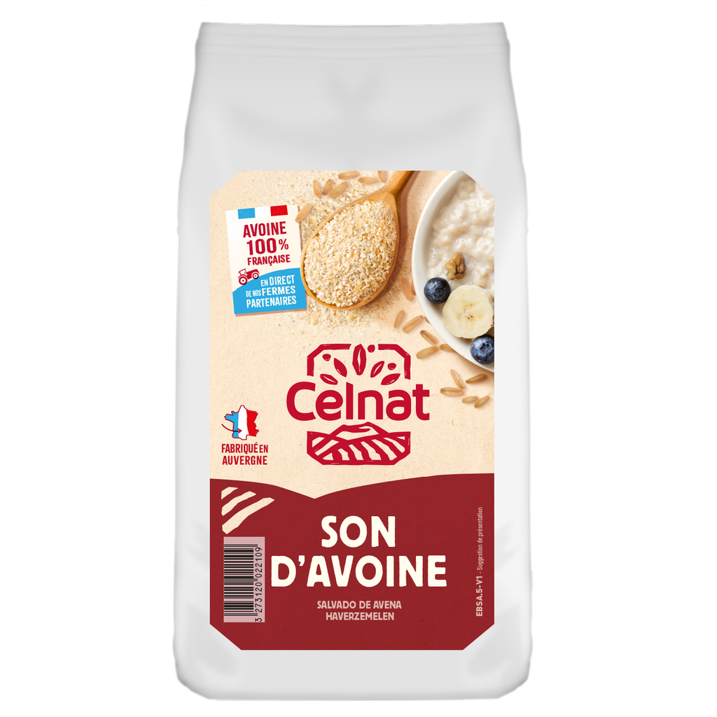 Son d'avoine BIO 500 gr — Carton de 12 pces