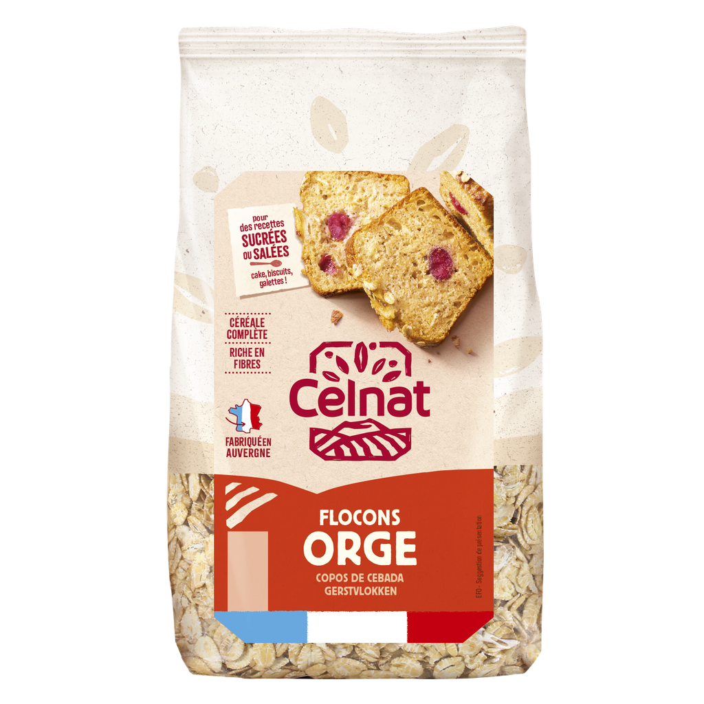 Flocons d'orge BIO 6 x 500 gr