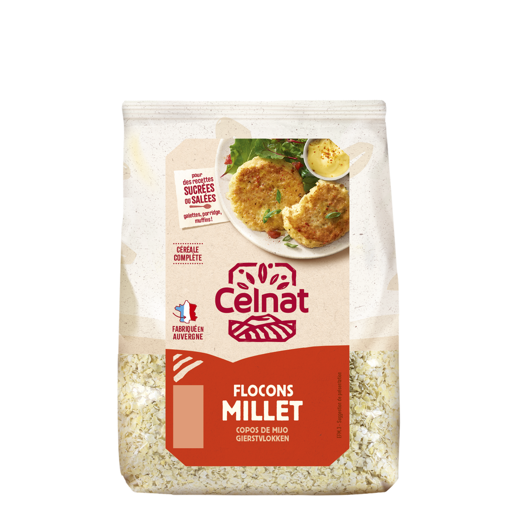 Flocons de millet BIO 6 x 350 gr