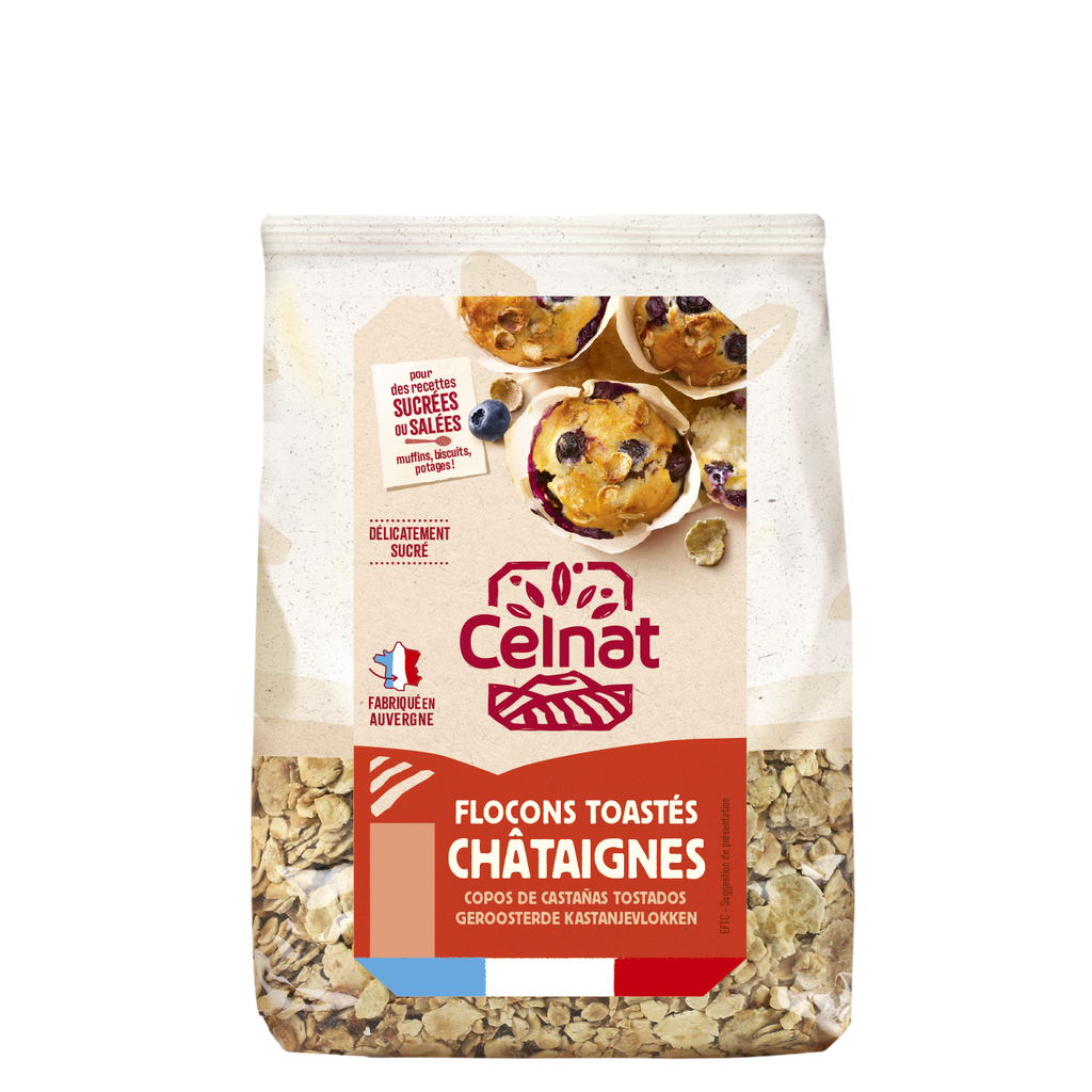 Flocons de chataîgnes toastés BIO 350 gr — Carton de 6 pces