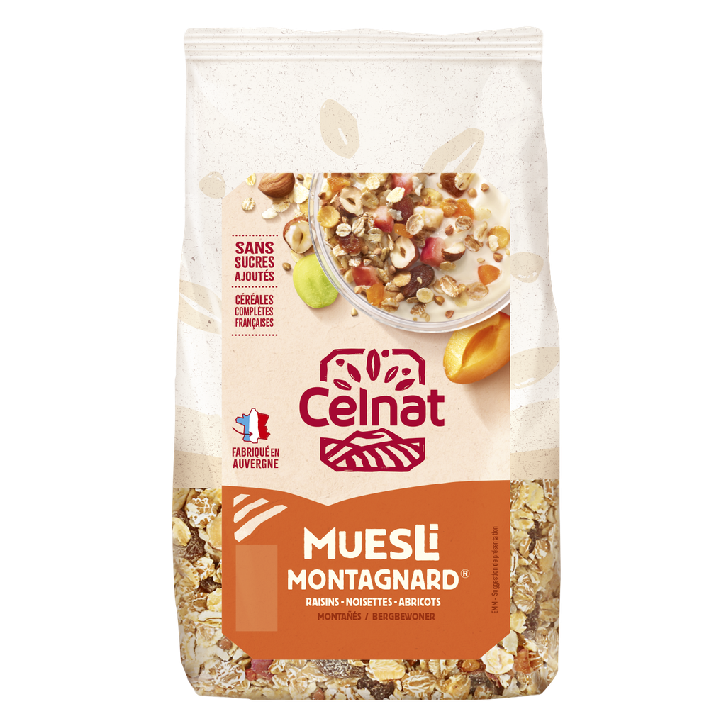 Muesli Montagnard BIO 500 gr — Carton de 12 pces