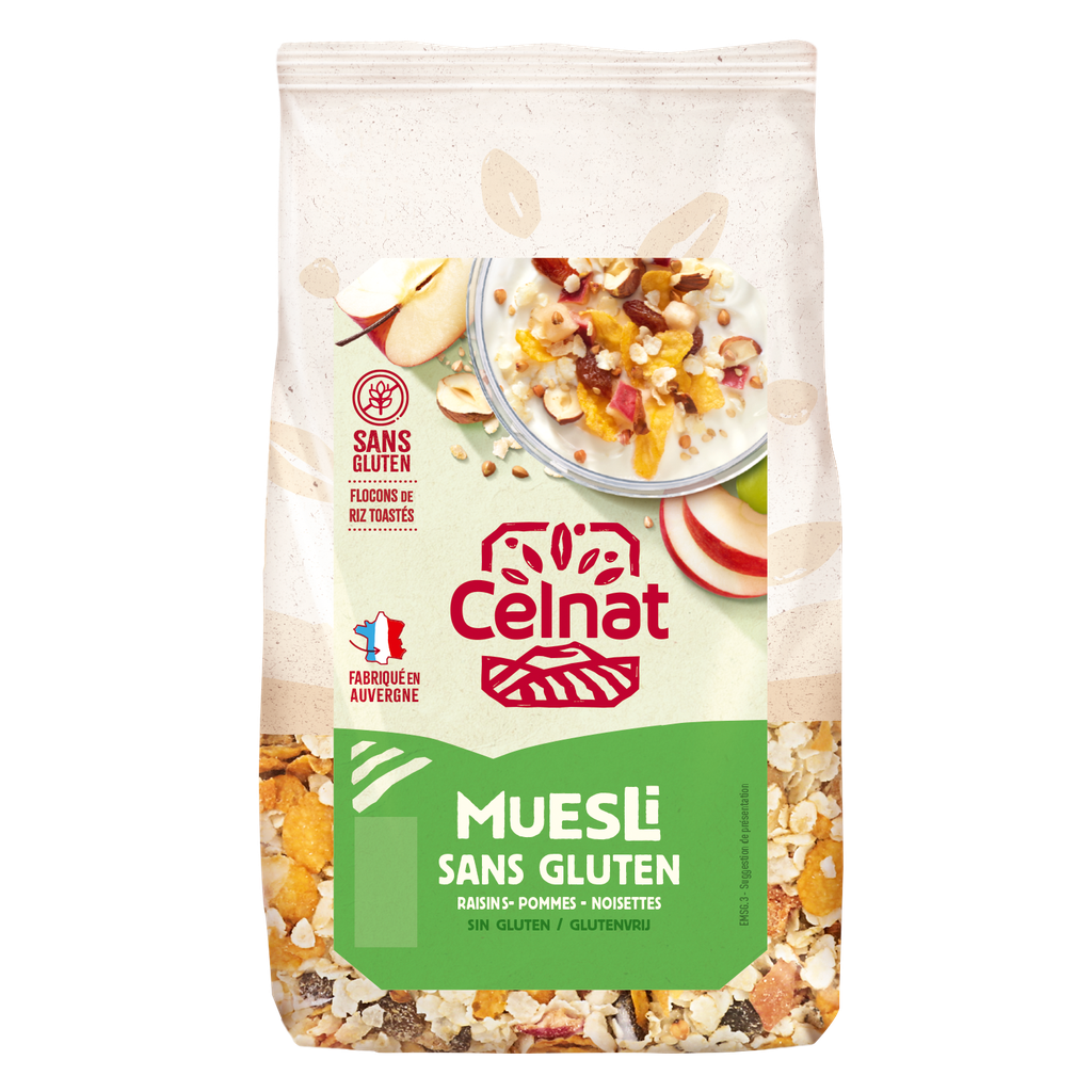 Muesli sans gluten BIO 375 gr — Carton de 10 pces
