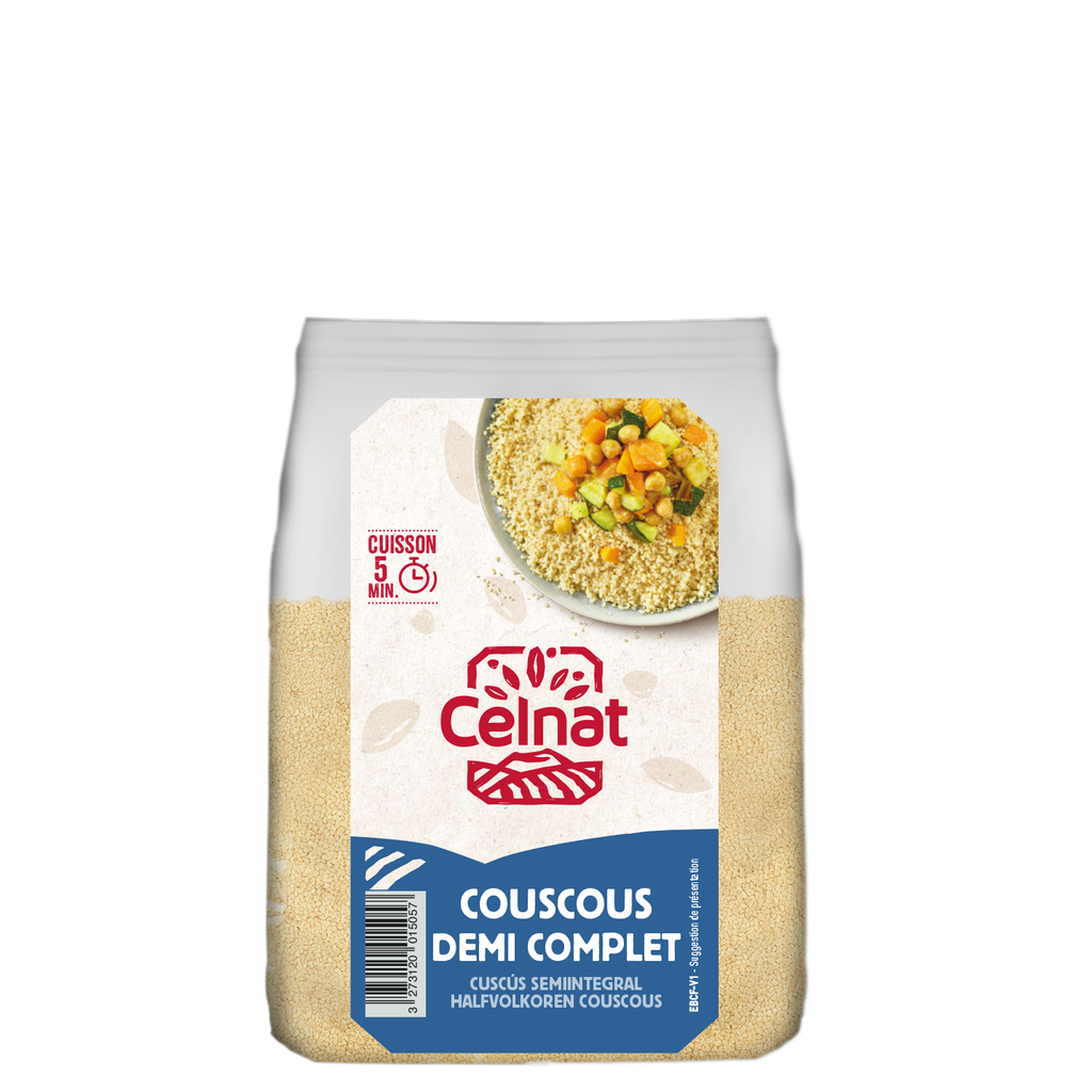 Couscous demi complet BIO 500 gr — Carton de 6 pces