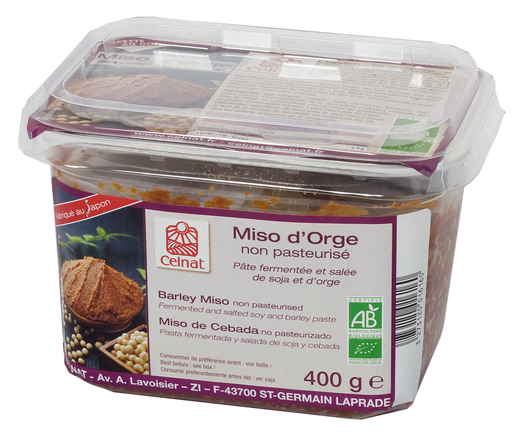 Miso d'orge non pasteurisé BIO 6 x 400 gr