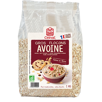 Gros flocons d'avoine BIO 6 x 1kg