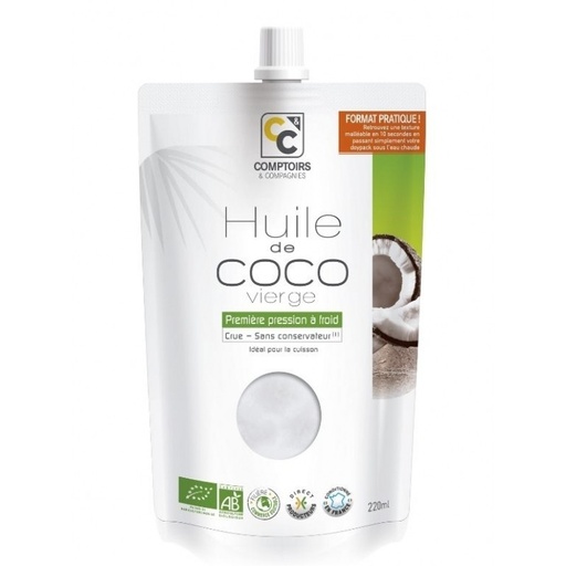 Huile coco vierge BIO 12 x 220 ml