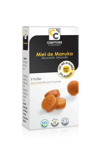 Pastilles 100% pur miel de Manuka IAA®10+ 12 x 22 gr