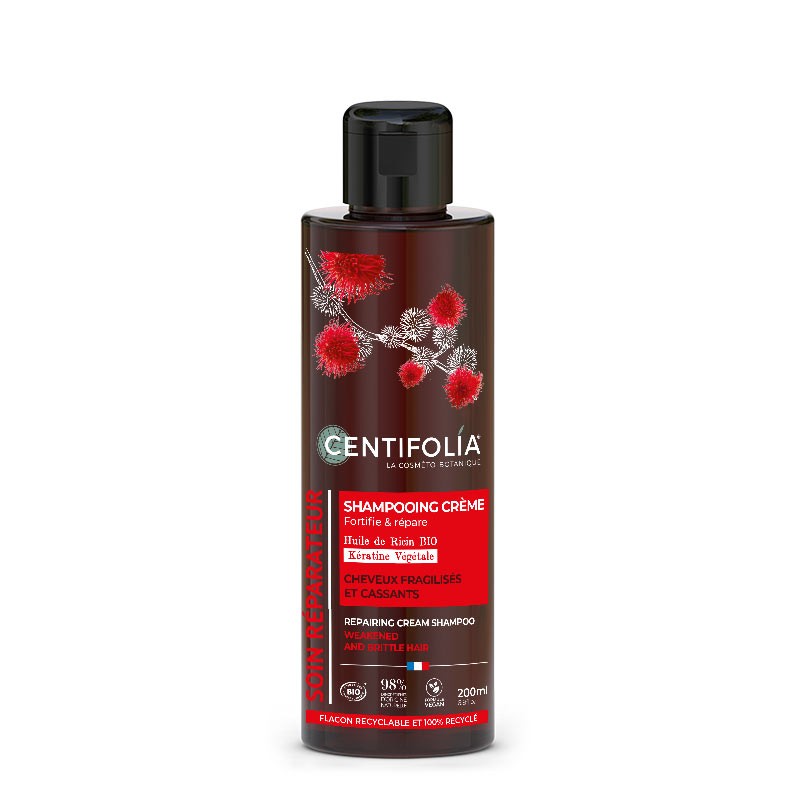 Shampooing crème réparateur - cheveux fragiles et cassants BIO 6 x 200 ml