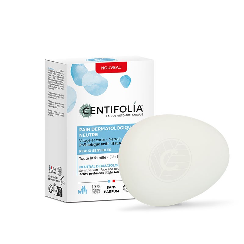 Pain dermatologique neutre 85gr — Carton de 6 pces