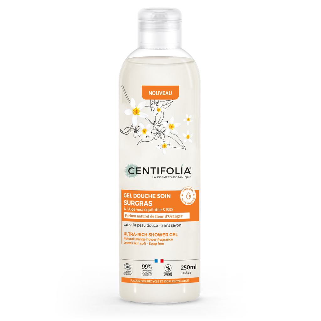 Gel douche soin surgras - Fleur d'oranger BIO 6 x 250 ml