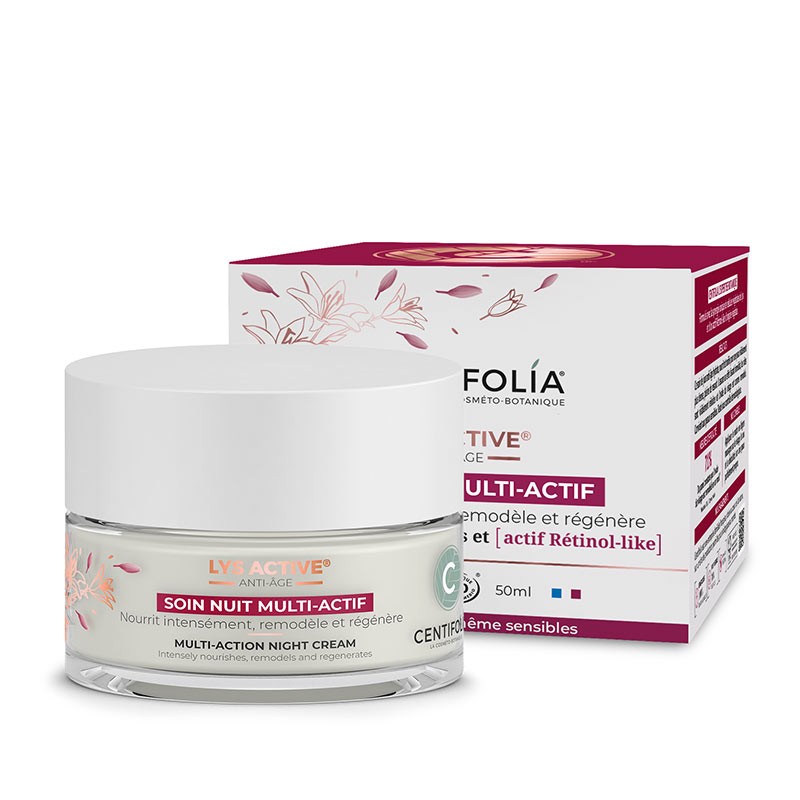 Soin nuit multi actif lys active BIO 50 ml — Carton de 6 pces