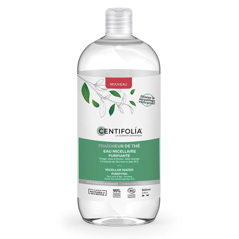 Eau micellaire purifiante - Fraîcheur de Thé BIO 500 ml — Carton de 6 pces