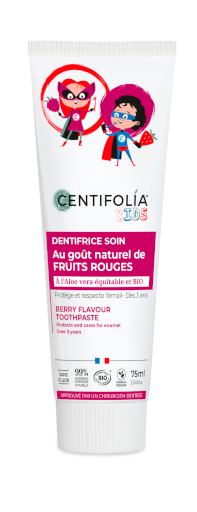 Dentifrice fruits rouges enfants BIO 12 x 75 ml