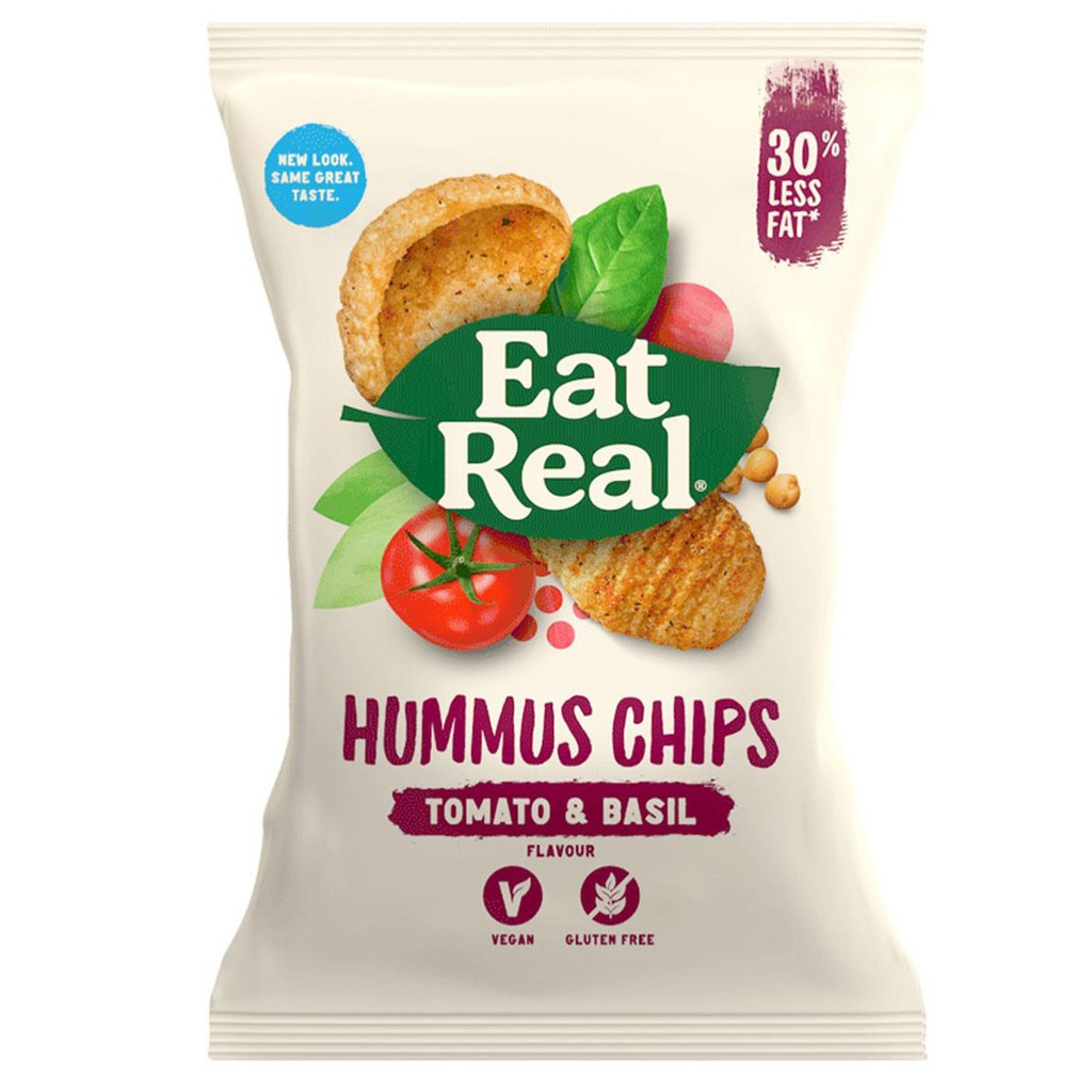 Chips hummus tomate et basilic 12 x 45 gr