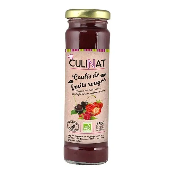 Coulis de fruits rouges BIO 6 x 165 gr