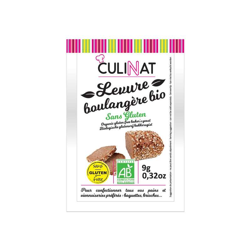 Levure boulangère sans gluten BIO 17 x (3 x 9 gr)