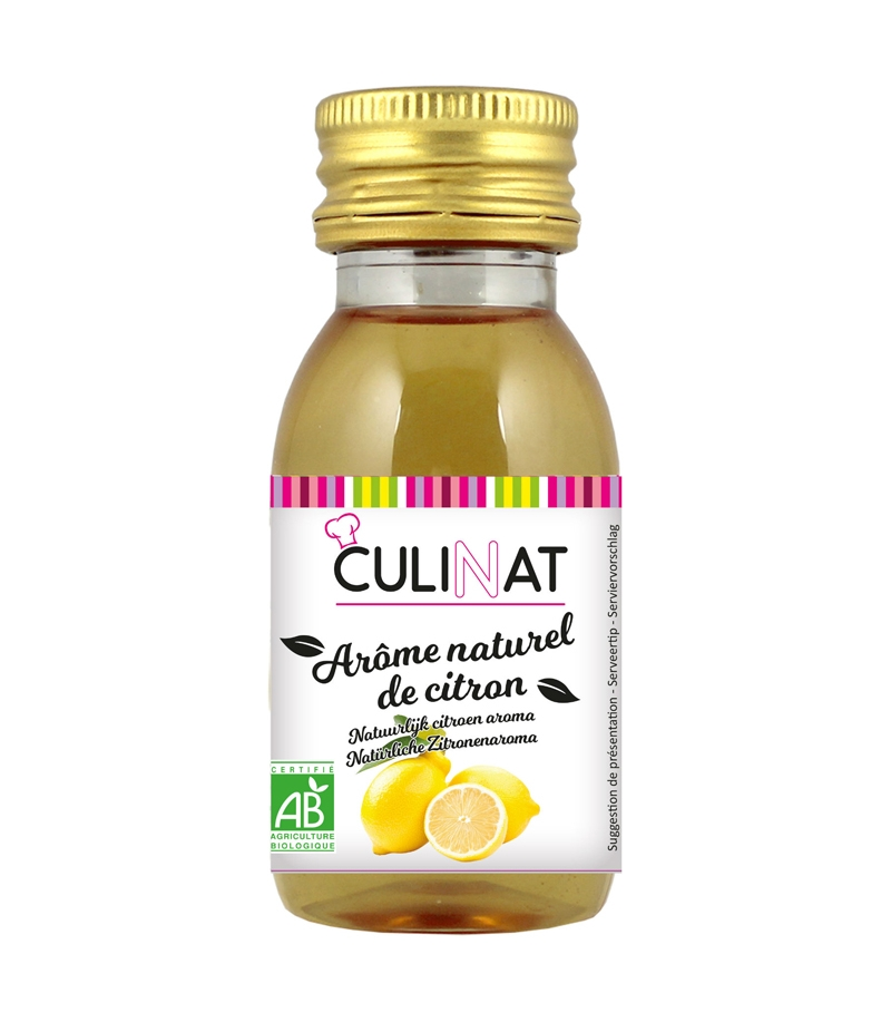 Arôme naturel de citron BIO 8 x 60 ml