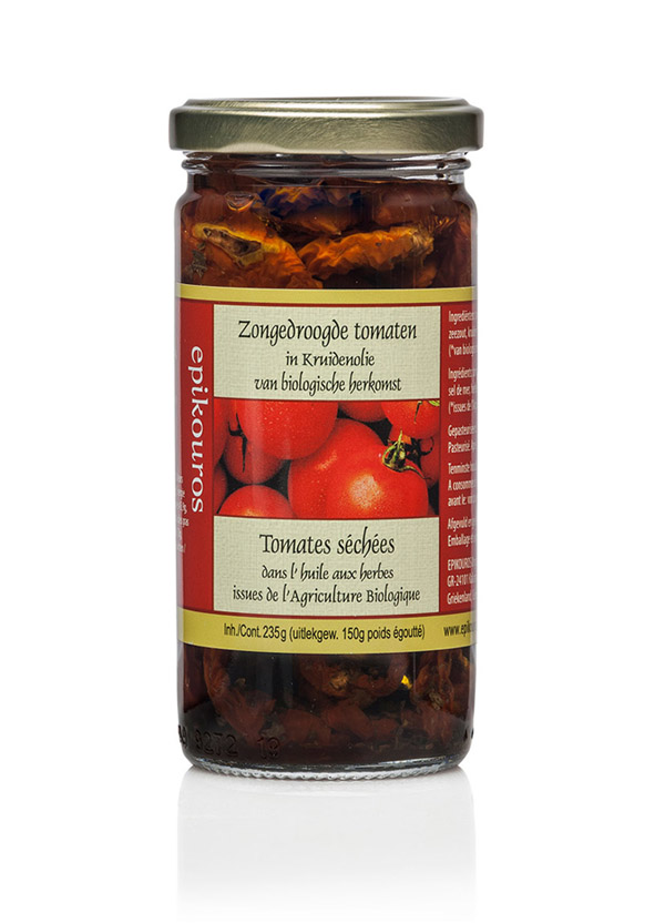 Tomates séchées dans l'huile aux herbes BIO 6 x 256 ml
