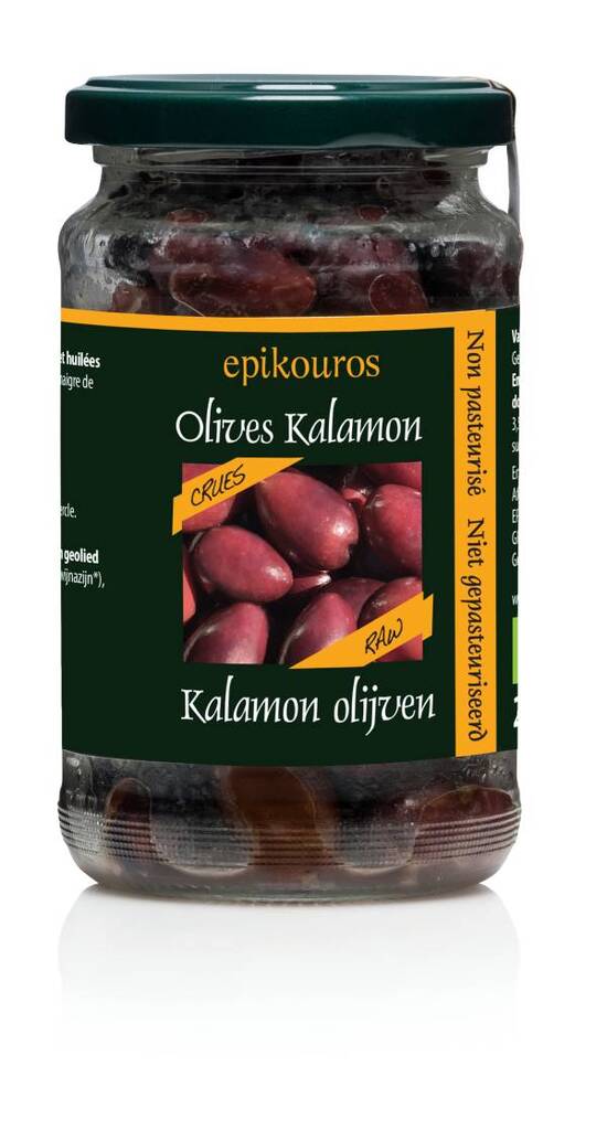 Olives Kalamata crues dénoyautées BIO 6 x 170 gr