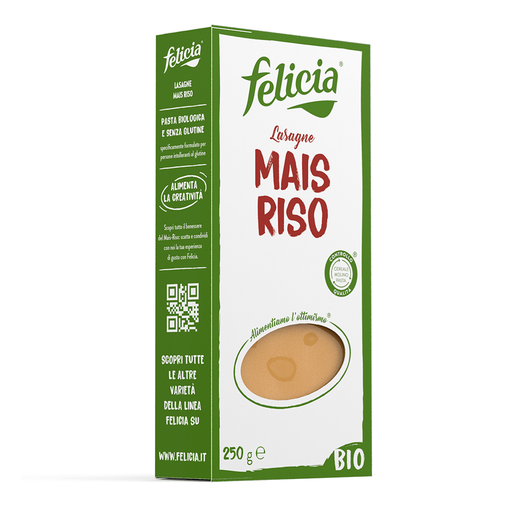 Lasagne maïs et riz sans gluten BIO 12 x 250 gr
