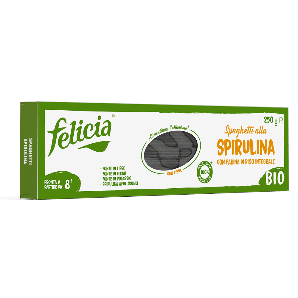 Spaghetti à la spiruline BIO 18 x 250 gr