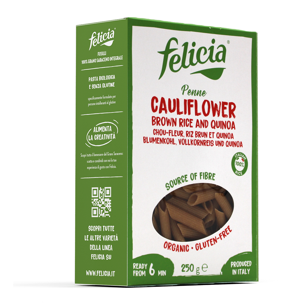 Penne de riz brun et choux-fleurs BIO 12 x 250 gr