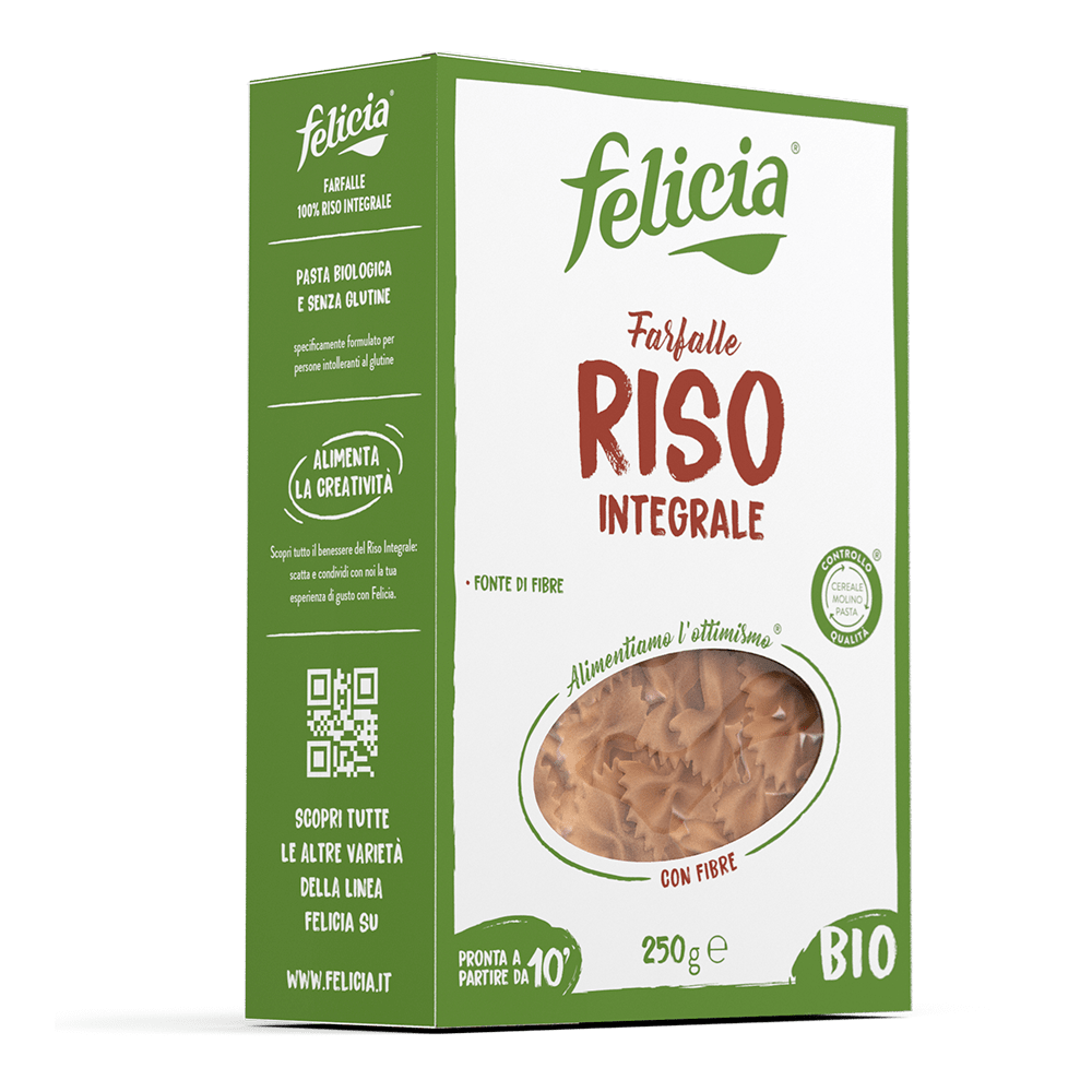 Farfalle de riz complet BIO 8 x 250 gr