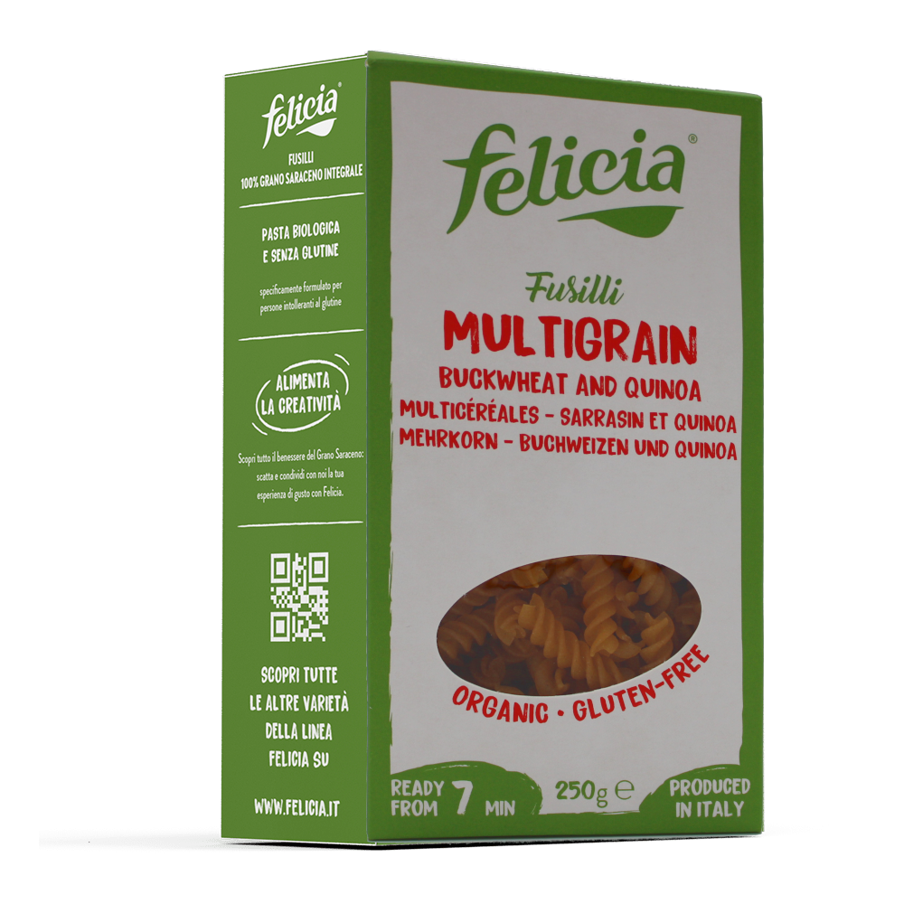 Fusilli Multigrains sans gluten BIO 10 x 250 gr
