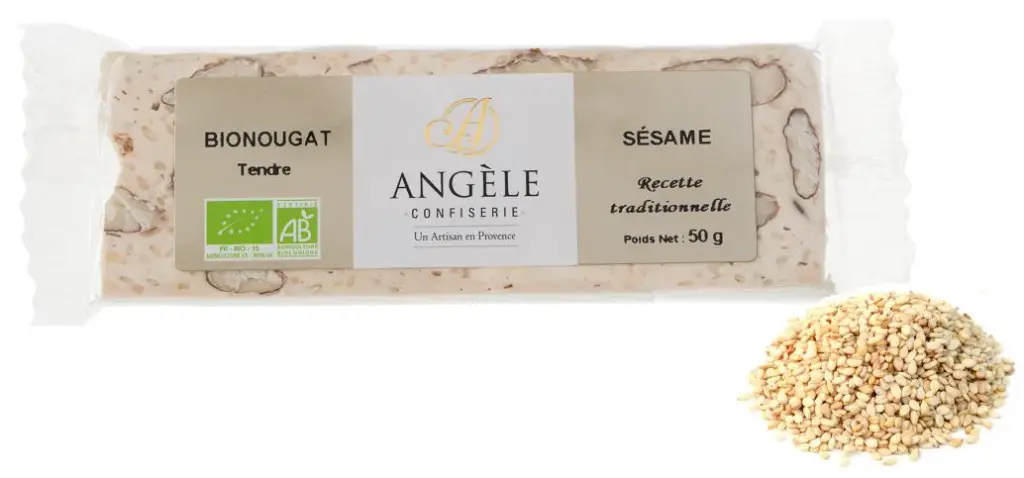 Nougat au miel et sésame BIO 25 x 50 gr