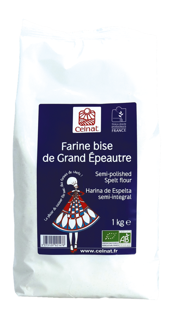 Farine bise de grand épeautre BIO 1kg