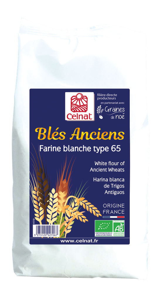 Farine de blés anciens blanche T65 BIO 1kg*