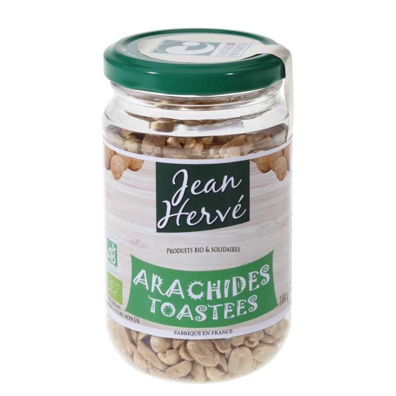 Cacahuètes toastées au feu de bois BIO 6 x 180 gr