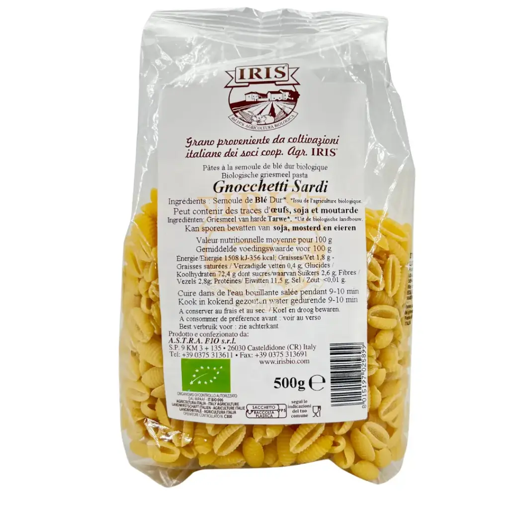 Gnocchetti blanc BIO 12 x 500 gr