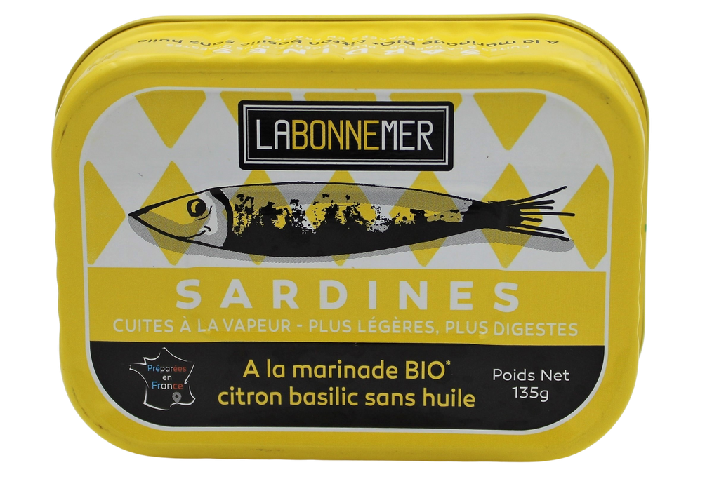 Sardines marinade citron basilic BIO 12 x 135 gr