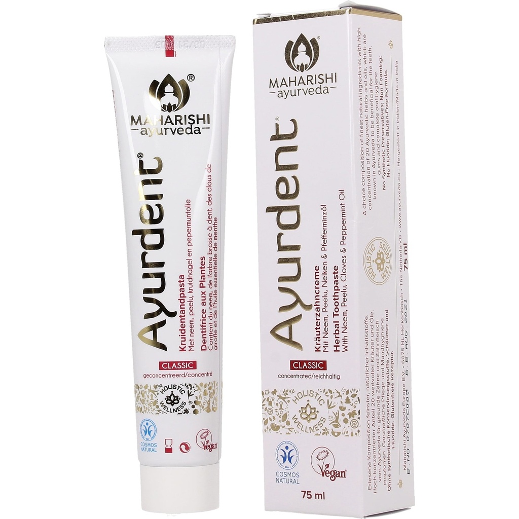 Ayurdent dentifrice classique BIO 6 x 75 ml