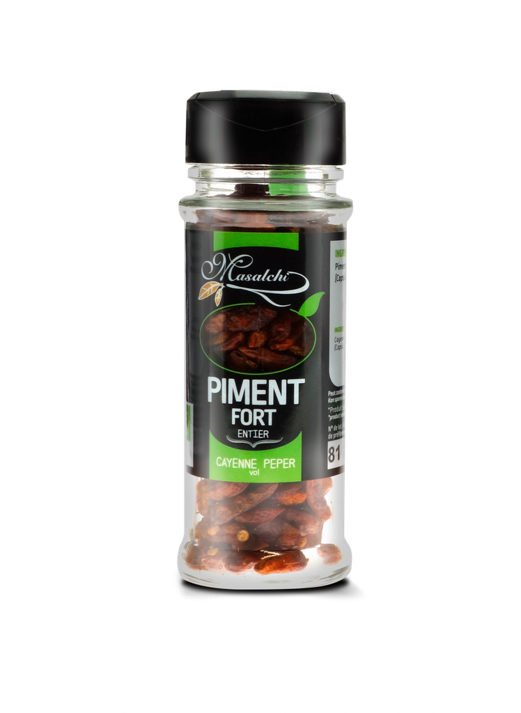 Piment fort entier BIO 3 x 20 gr
