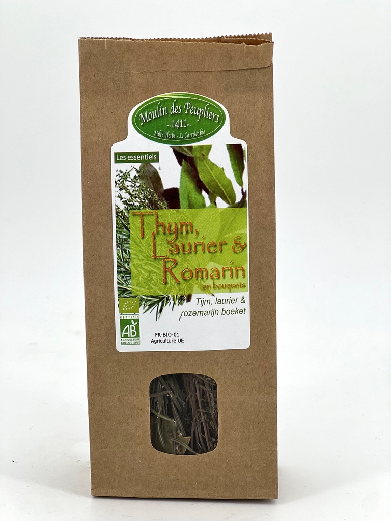 Thym, laurier,romarin BIO *6 x 10 gr