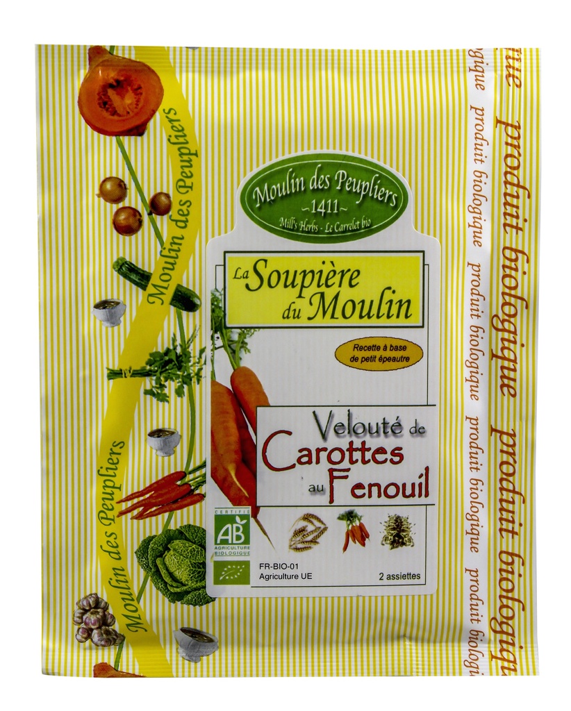 Velouté carottes/fenouil  BIO 6 x 38 gr
