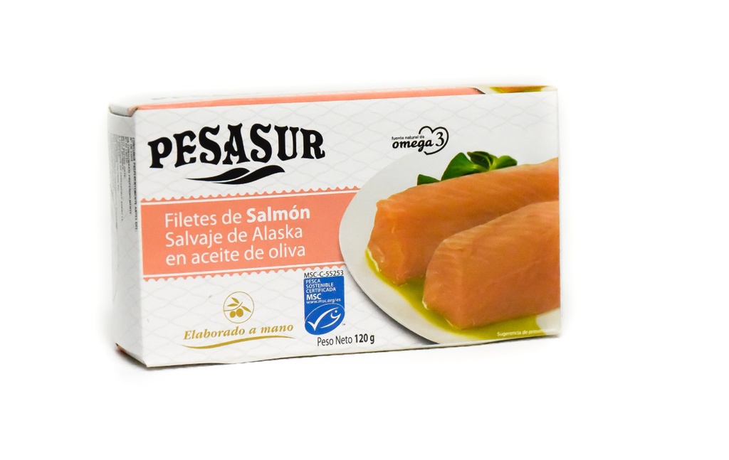 Filet de saumon à l'huile d'olive BIO 10 x 120 gr