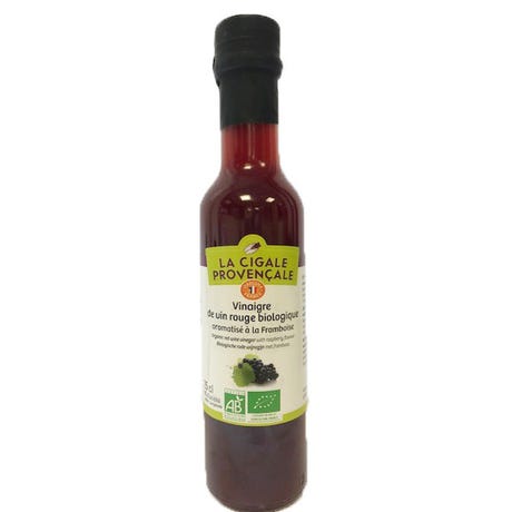 Vinaigre de vin rouge à la framboise BIO 6 x 25 cl