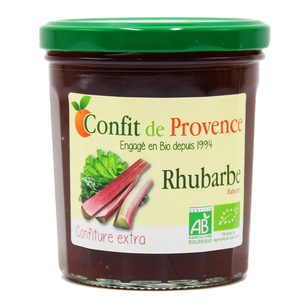 Préparation 65% fruits rhubarbe France BIO 6 x 300 gr