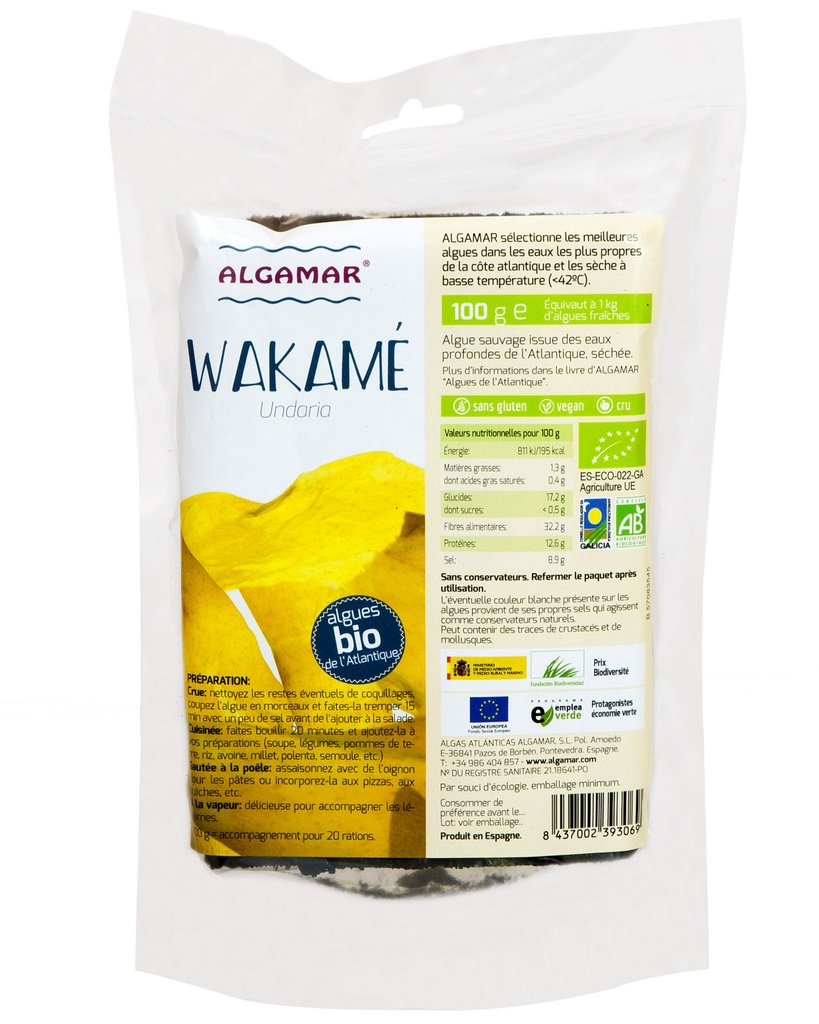 Algue WAKAME BIO 8 x 50 gr
