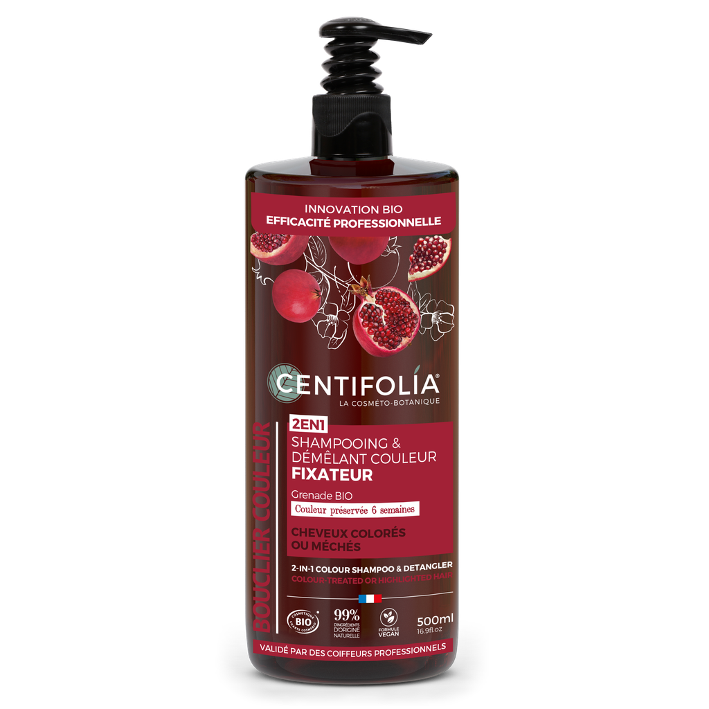 Shampooing & démélant couleur 2 en 1 - cheveux colorés ou mèches 6 x 500ml